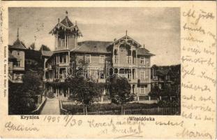1905 Krynica, Krynica-Zdrój; Witoldówka / villa (tear)