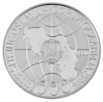 Jugoszlávia 1980. 1000D Ag "Tito" dísztokban, tanúsítvánnyal T:PP 
Yugoslavia 1980. 1000 ...