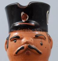 Miskakancsó, mázkopással, m: 21,5 cm