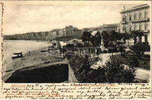 1903 Messina, Marina vista del giardino a Mare (EK)