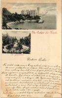 1897 (Vorläufer!) Trieste, Trieszt; Castello Miramare, Il giardino / castle, garden