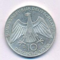 NSZK 1972D 10M Ag "Müncheni Olimpia / Olimpiai Láng" T:AU patina FRG 1972D 10 Mark Ag &quo...