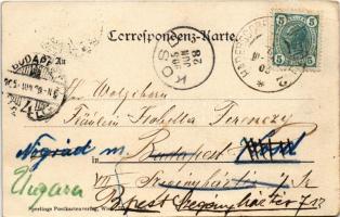 1903 Wien, Vienna, Bécs XIV. Hadersdorf-Weidlingau, Weidlingau; Mauerbachstraße / street view, shop ...