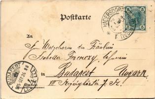 1905 Wien, Vienna, Bécs XIV. Hadersdorf-Weidlingau, Weidlingau; Bahnhof / railway station, train, lo...