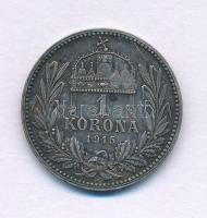 1915KB 1K Ag "Ferenc József" T:XF patina Adamo K5.1