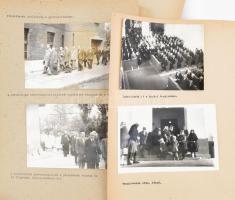 cca 1950-70 össz. kb. 85 db sajtófotó, papírra kasírozva, alágépelt szövegekkel, Káldy Zoltán (1919-...