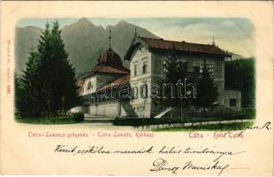 1900 Tátralomnic, Tatranská Lomnica (Magas-Tátra, Vysoké Tatry); Tátra-Lomniczi gyógyház / Kurhaus / spa, bath