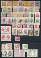 108 db okmánybélyeg berakólapon