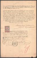 1910-1919 3 db osztrák meghatalmazás okmánybélyeggel