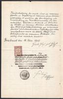 1910-1919 3 db osztrák meghatalmazás okmánybélyeggel