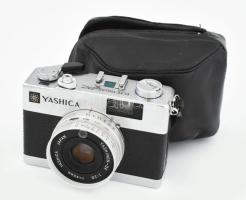 Yashica Electro35 MC fényképezőgép, tokjában