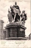 1900 Pozsony, Pressburg, Bratislava; Mária Terézia szobor / monument (EK)