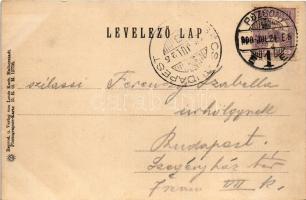 1900 Pozsony, Pressburg, Bratislava; Mária Terézia szobor / monument (EK)