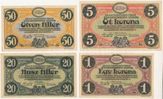 Zalaegerszeg / Hadifogolytábor 1916. augusztus 15. 20f + 50f "MS" + 1K arab sorozat és sor...