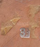 Iparművész kerámia kislány, számozott, kopással, m: 15,5 cm