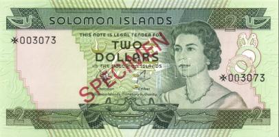 Salamon-szigetek 1979. 2$, 5$, 10$ "Specimen" komplett sor, gyűjtői széria T:I