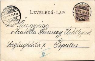 1900 Pöstyén, Piestany; A radosnai Ördög Kemence barlang. A. Bernas kiadása / Certova Pec / Teufelsh...
