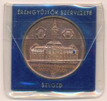 Lapis András (1942-) 1983. &quot;100 éve épült újjá a szegedi Tanácsháza / A régi városháza&quot; kétoldalas bronz emlékérem (42,5mm) T:AU