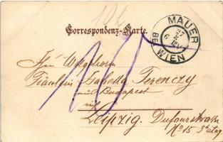 Wien, Vienna, Bécs XXIII. Mauer, Hauptplatz mit Kirche / main square, church (EK)