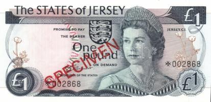 Jersey 1978. 1Ł, 5Ł, 10Ł, 20Ł "Specimen" komplett sor, gyűjtői széria T:I,I-