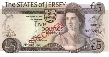 Jersey 1978. 1Ł, 5Ł, 10Ł, 20Ł "Specimen" komplett sor, gyűjtői széria T:I,I-