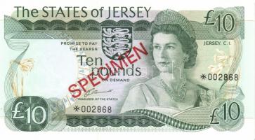 Jersey 1978. 1Ł, 5Ł, 10Ł, 20Ł "Specimen" komplett sor, gyűjtői széria T:I,I-