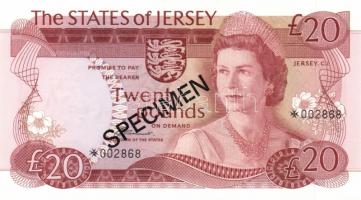 Jersey 1978. 1Ł, 5Ł, 10Ł, 20Ł "Specimen" komplett sor, gyűjtői széria T:I,I-