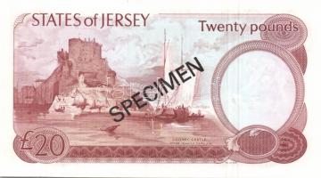 Jersey 1978. 1Ł, 5Ł, 10Ł, 20Ł "Specimen" komplett sor, gyűjtői széria T:I,I-