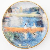 Goebel Artis Orbis dísztálka, Auguste Renoir: festményének reprodukciójával díszítve. Jelzett, d: 10 cm