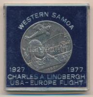 Nyugat-Szamoa 1977. 1T Lindbergh repülése műanyag dísztokban T:UNC  Western Samoa 1977. 1 Tala Lindbergh Flight in plastic case C:UNC Krause KM#26