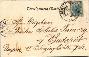 1904 Wien, Vienna, Bécs XXIII. Mauer, Promenadeweg, Rittlergasse