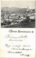 1898 (Vorläufer) Körmöcbánya, Kremnitz, Kremnica; látkép / general view (fl)
