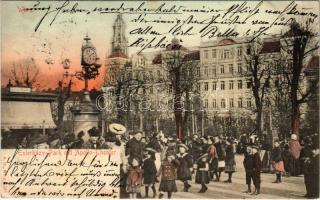 1904 Wien, Vienna, Bécs; Esterházy Park mit Apollo Theater / cinema (EK)
