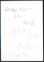 cca 1997 Kútvölgyi Mihály (1944-2023): Obersovszky Gyula (1927-2001) költő, író, újságíró portréja, ...