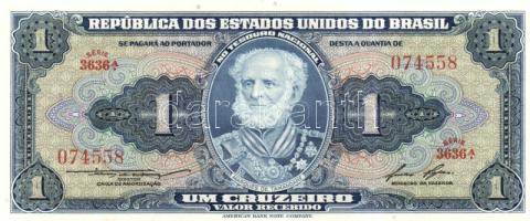 Brazília 1954-58. 1C (2x) + 2C (6x) 2klf színváltozat + aláírás variánsok T:I