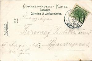 Split, Spalato; Luka / Il Porto / port (kis szakadás / small tear)