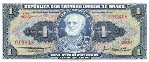 Brazília 1954-58. 1C (2x) + 2C (6x) 2klf színváltozat + aláírás variánsok T:I