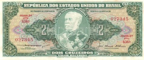 Brazília 1954-58. 1C (2x) + 2C (6x) 2klf színváltozat + aláírás variánsok T:I