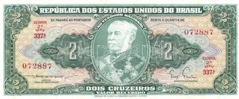Brazília 1954-58. 1C (2x) + 2C (6x) 2klf színváltozat + aláírás variánsok T:I