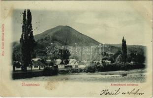 1900 Nagybánya, Baia Mare; Kereszthegyi külváros. Molnár Mihály kiadása / Dealul Crucii (fl)