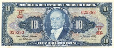 Brazília 1961-64. 10C, 20C, 100C T:I,I-