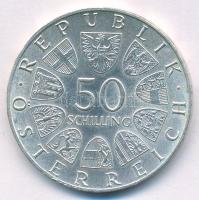 Ausztria 1974. 50Sch Ag "50 éves az osztrák rádió" T:UNC,AU 
Austria 1974. 50 Schilling A...