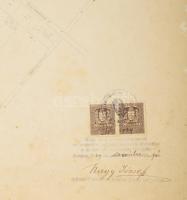 1926 Klotildfalva (Piliscsaba) telekkönyvi kivonat, szakadással