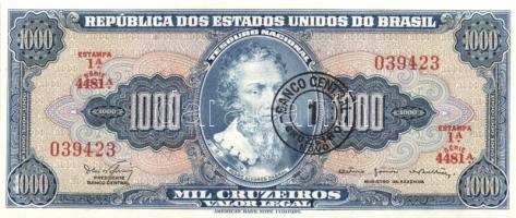 Brazília 1965-67. 10C 1c fny-sal, 50C 50c fny-sal, 100C 10c fny-sal, 500C 50c fny-sal, 1000C 1CN fny...