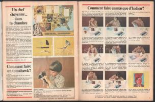 1975 Pif Gadget francia ny. képregény 2 száma: 322 és 323, borítóján kivágható plasztikus műanyag in...