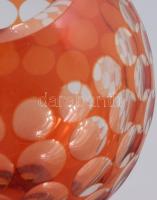 Marita Voigt terve, Alex sorozat, 1970 körül, német design ólomkristály váza. Több rétegű, optikaila...