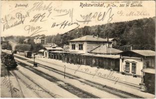 1906 Rekawinkel (Pressbaum), Bahnhof / railway station, train, locomotive