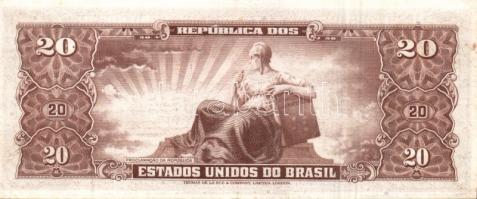 Brazília 1962. 10C Sign.8 + 20C (2x) Sign.8 és 11 T:I,II+