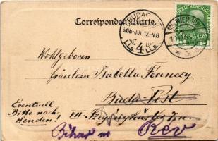 1908 Wien, Vienna, Bécs XIV. Baumgarten, Linzerstrasse / street (EK)