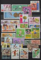 Sport gyűjtemény az egész világból 12 lapos A4-es Philux berakóban, közte szigetek, kis országok, ke...